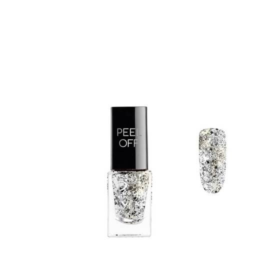 Vernis à ongles Peel off Silver glitter de la marque Peggy Sage Contenance 5ml