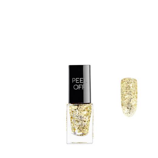 Vernis à ongles Peel off Gold glitter de la marque Peggy Sage Gamme Peel off Contenance 5ml