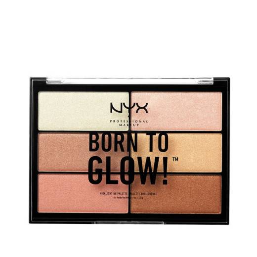 Palette illuminatrice Born to glow! highlighting (6x4.8g) de la marque NYX Professional Makeup Contenance 28g