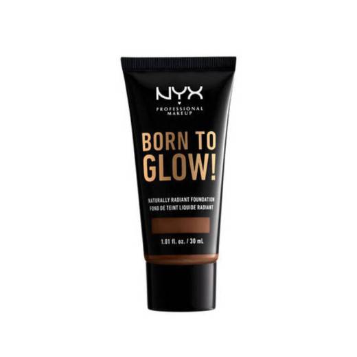 Fond de teint éclat Born to glow! Deep rich de la marque NYX Professional Makeup Contenance 30ml