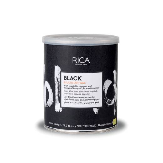 Cire brésilienne noire charbon végétal de la marque Rica Contenance 800ml