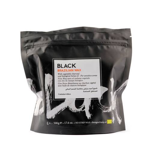 Galets de cire brésilienne noire charbon végétal 6x83g de la marque Rica Contenance 498g