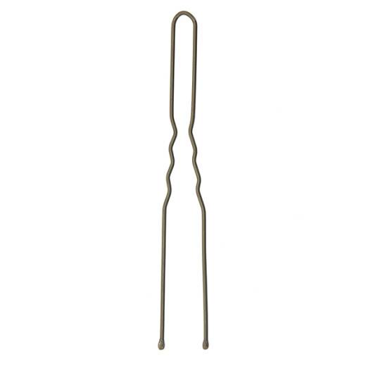 Epingles à chignon ondulées bouts perlés 70mm x40 Bronze de la marque Coiffeo