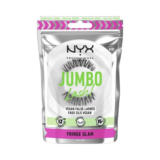 Faux-cils vegan réutilisables Jumbo Lash Fringe Glam de la marque NYX Professional Makeup Contenance 10g