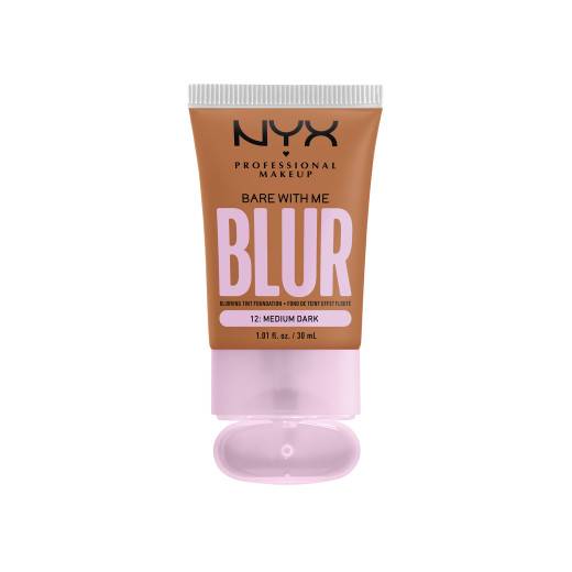 Fond de teint effet flouté Bare With Me Blur Medium Dark de la marque NYX Professional Makeup