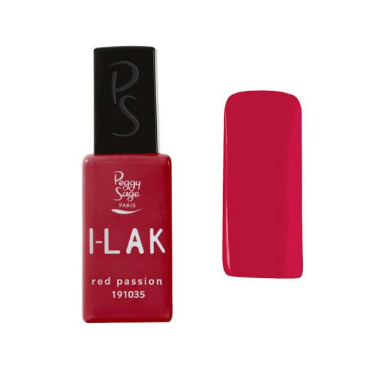 Vernis semi-permanent I-LAK - Red passion de la marque Peggy Sage Contenance 11ml