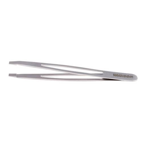 Pince à épiler Technic Mors Droit 9cm - Argentée, Bout Plat, Portable