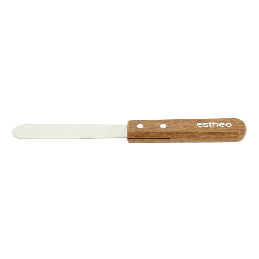 Qiilu Spatule de cire Épilation à la cire spatule en métal cire mélangeur  couteau applicateur manche en bois outil d'épilation