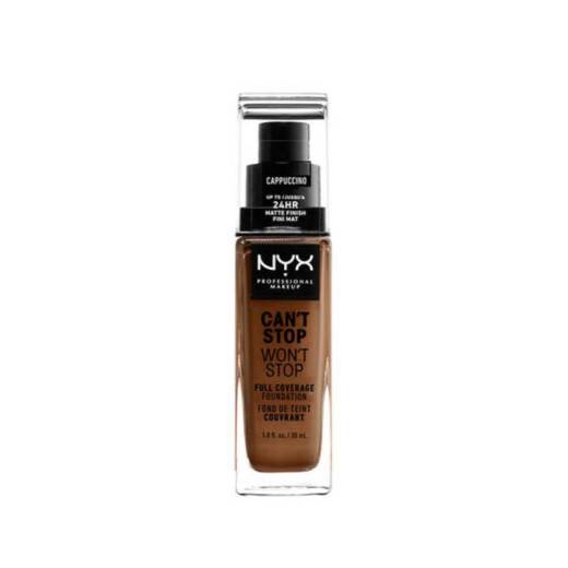 Fond de teint liquide Can't stop won't stop Cappuccino de la marque NYX Professional Makeup Contenance 30ml