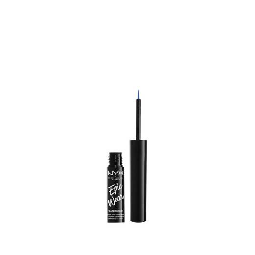Eyeliner liquide Epic Wear Liner Waterproof Sapphire de la marque NYX Professional Makeup Contenance 16ml