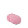 Lot de 2 éponges démaquillantes rondes Rose 11.5x0.8cm