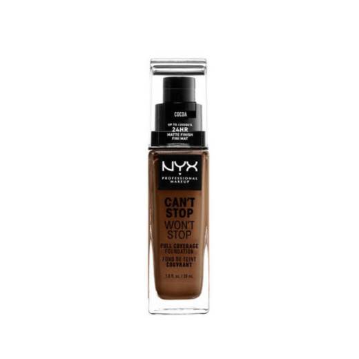 Fond de teint liquide Can't stop won't stop Cocoa de la marque NYX Professional Makeup Gamme Can't stop won't stop Contenance 30ml