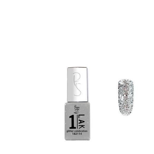 Mini vernis semi-permanent 1-LAK Glitter celebration de la marque Peggy Sage Contenance 5ml