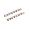 Lot de 2 pinces-guiches de 11 perles Blanche