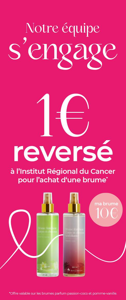 1 Brume Bleu Libellule = 1 € Reversé Pour Octobre Rose