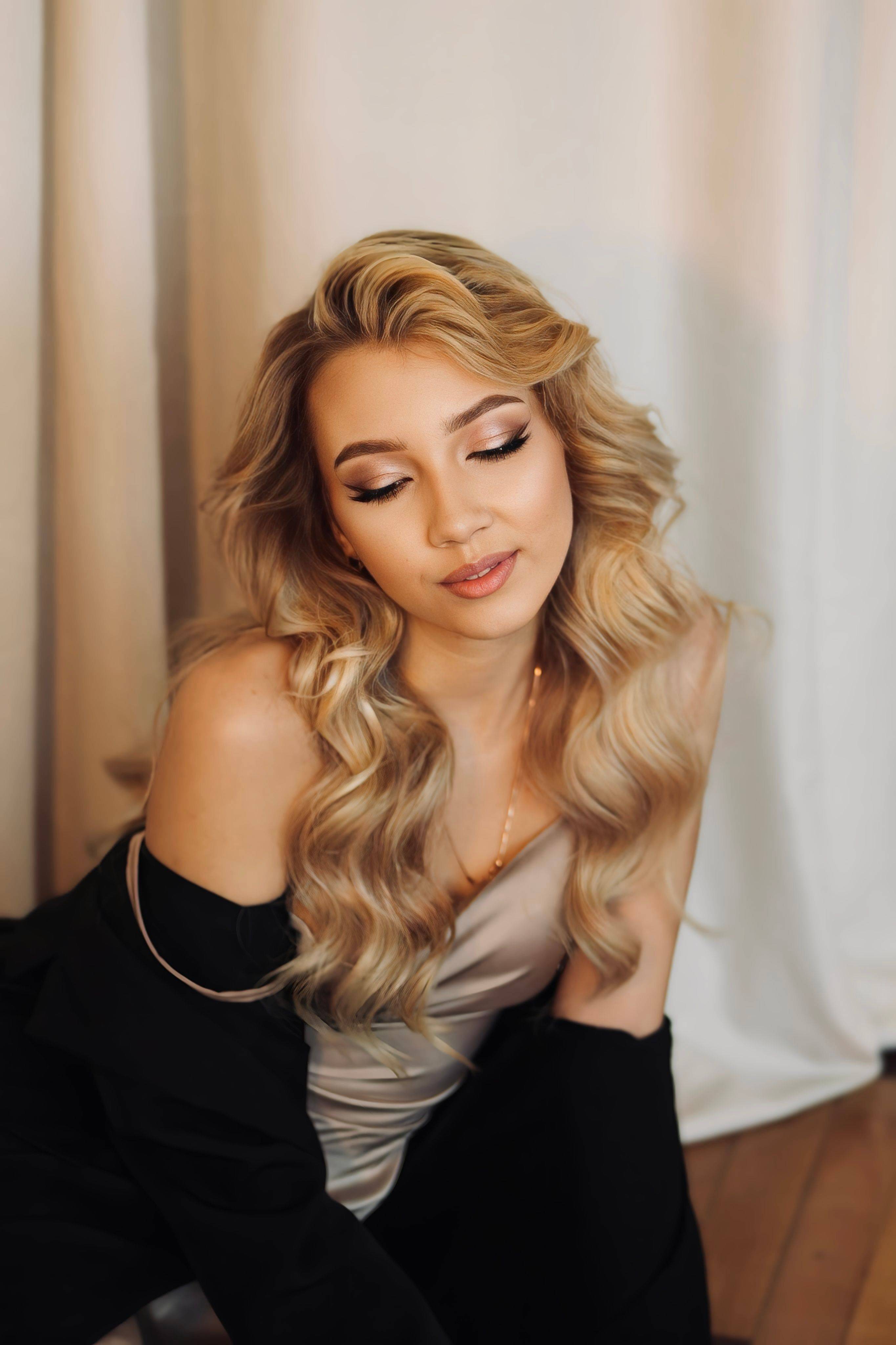 Effet wavy sur cheveux longs