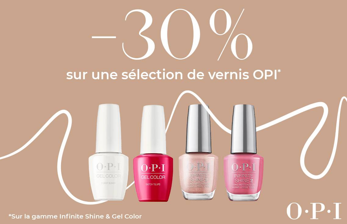 -30% sur une sélection de vernis OPI