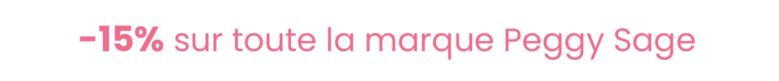 -15% sur Peggy Sage 