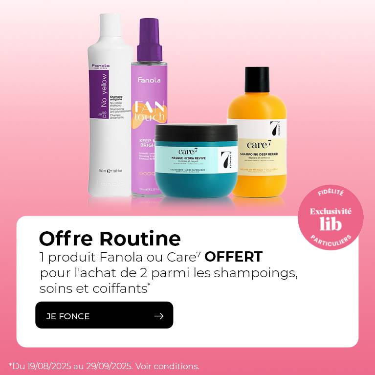 Fanola et Care7 : 2 produits achetés, 1 offert