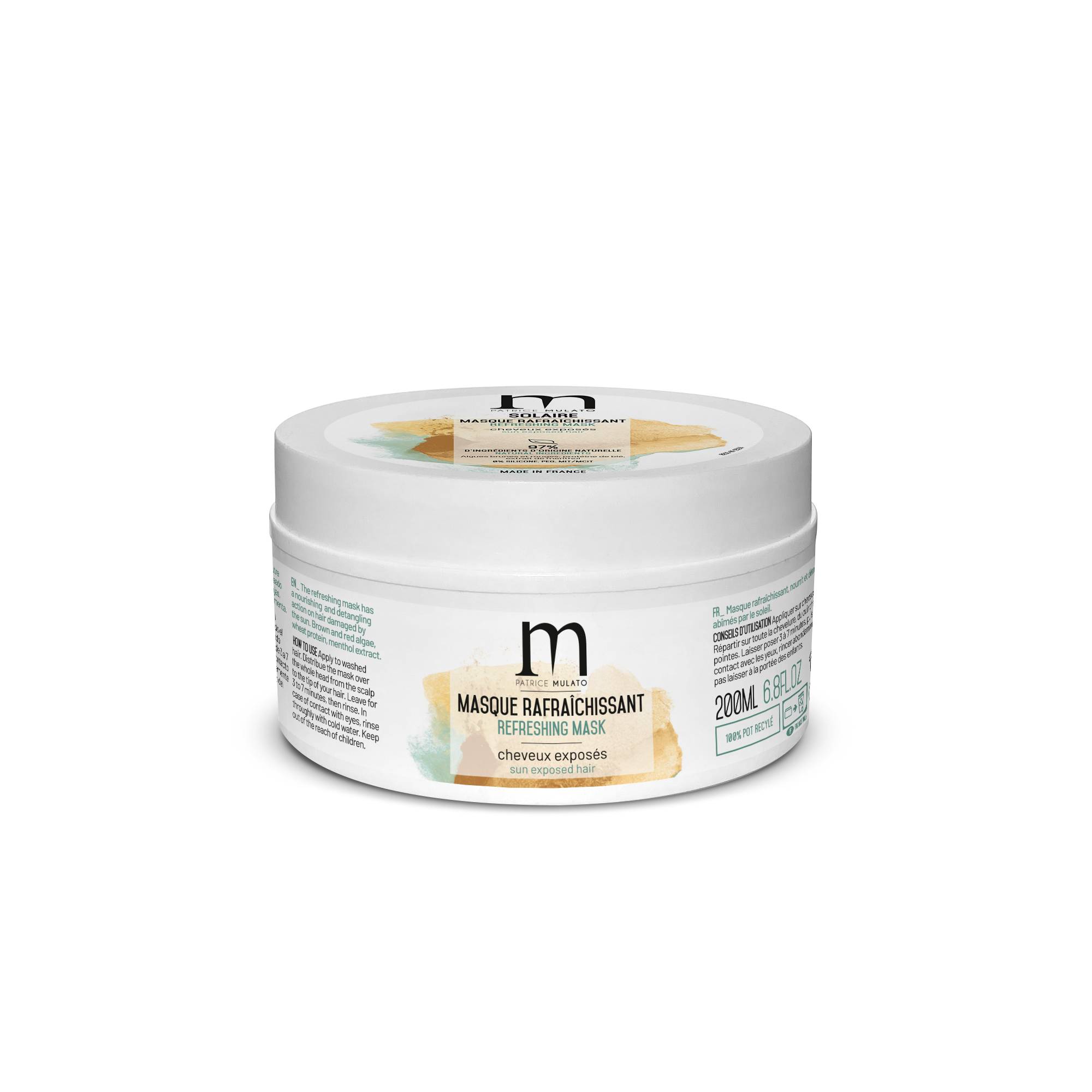 Masque rafraichissant Solaire de la marque Mulato Contenance 200ml - 1