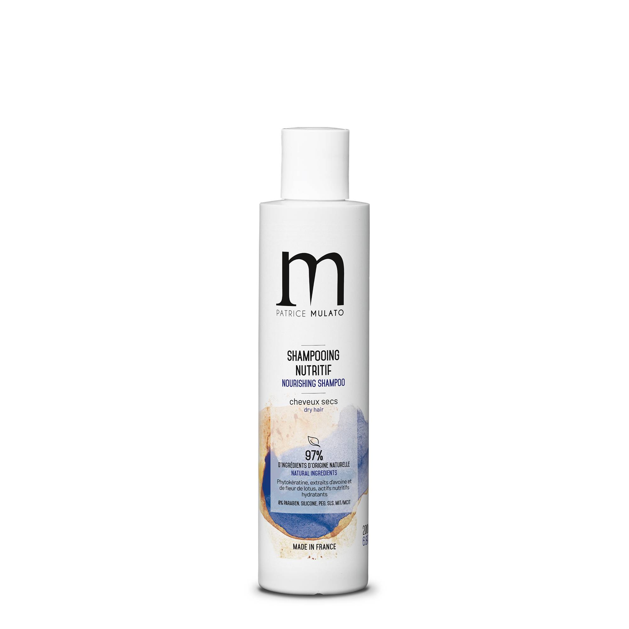 Shampooing nutritif Traitant cheveux secs de la marque Mulato Contenance 200ml - 1