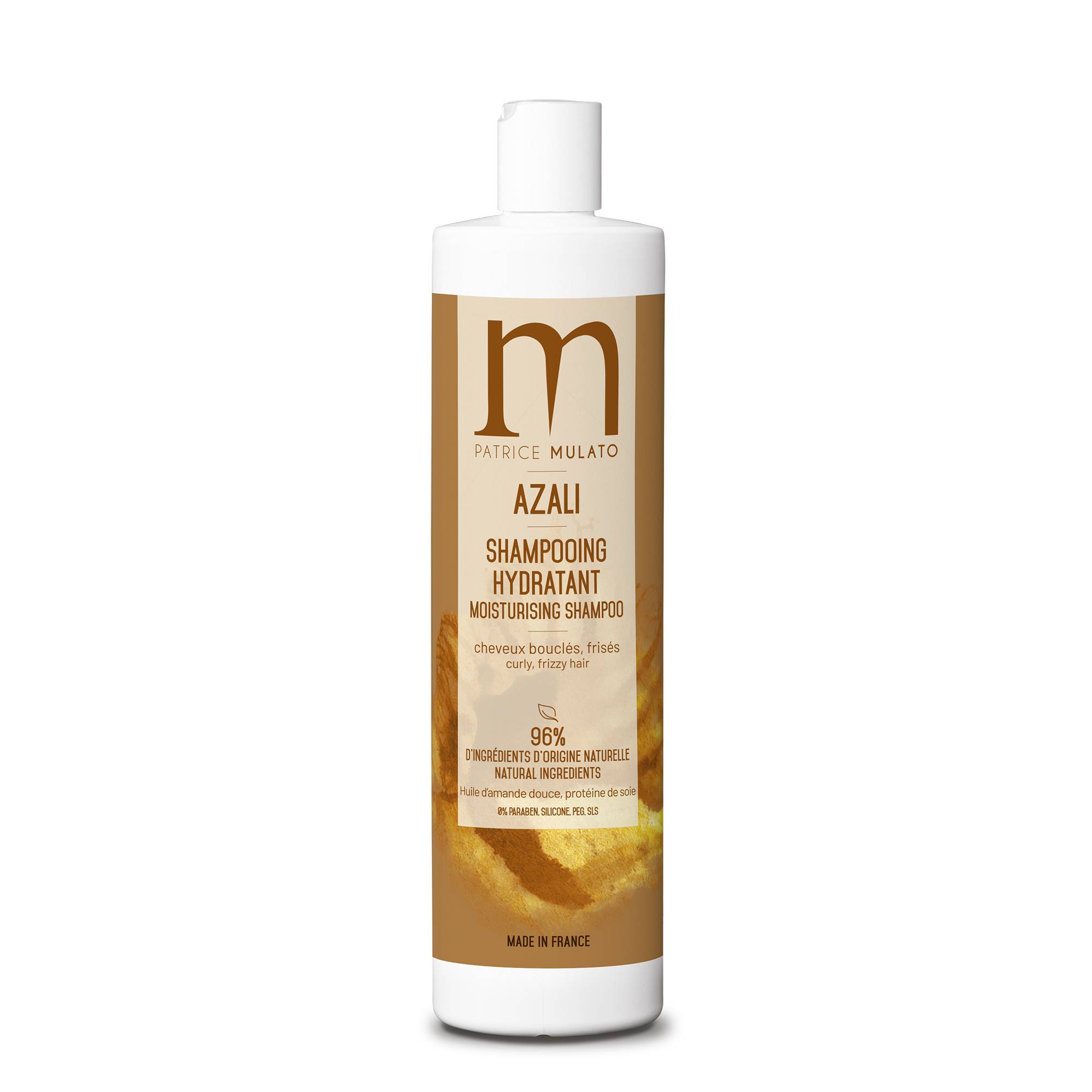 Shampooing hydratant Azali cheveux bouclés et frisés de la marque Mulato Contenance 500ml - 1