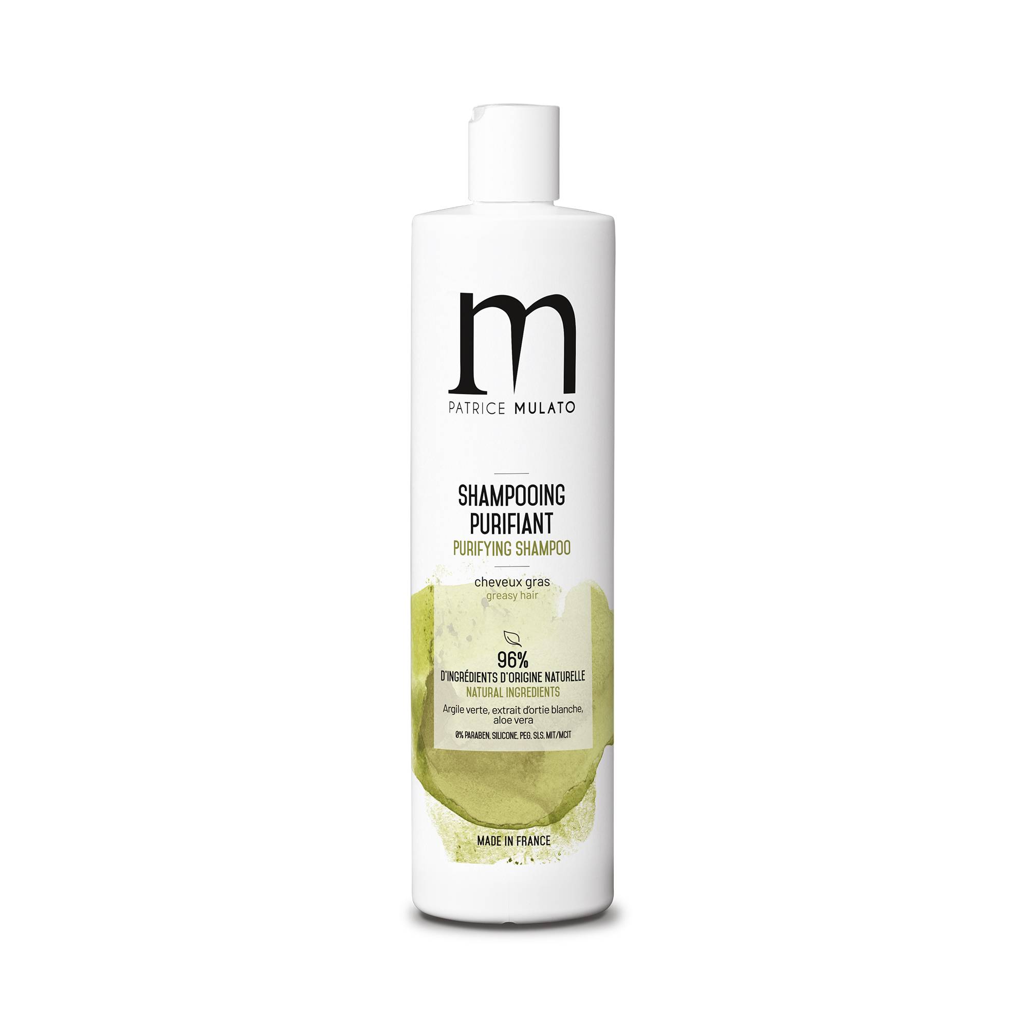 Shampooing Traitant Purifiant cheveux gras de la marque Mulato Contenance 500ml - 1