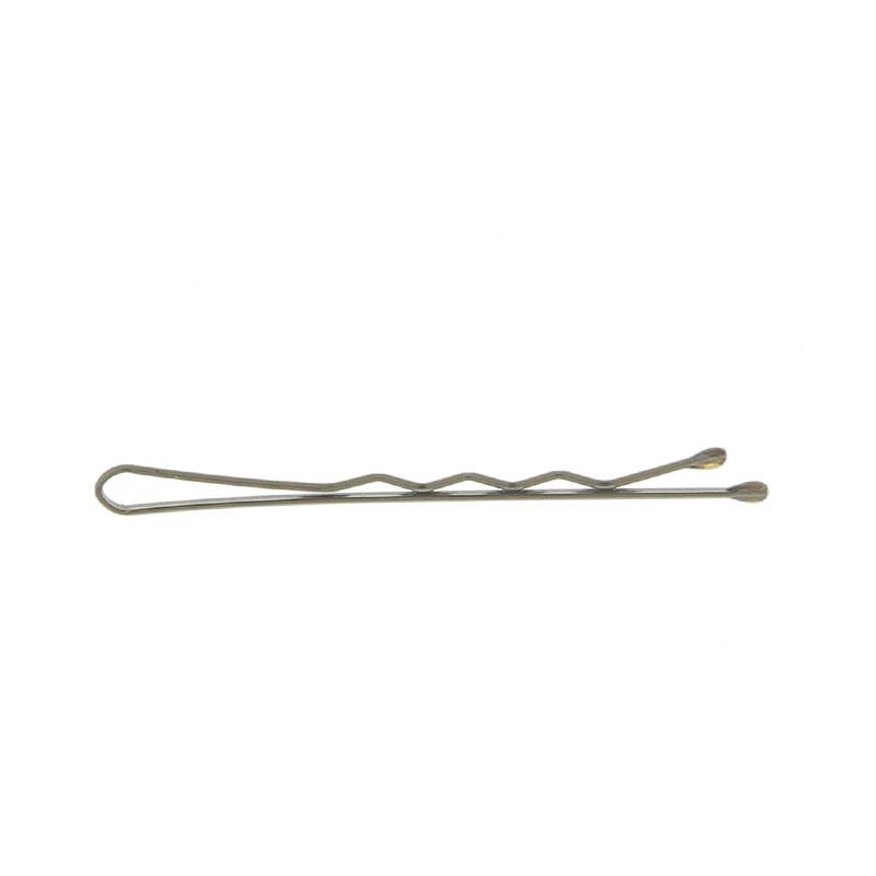 Pinces guiches ondulées bouts perlés 50 mm 500g Bronze de la marque Coiffeo Contenance 500g - 1