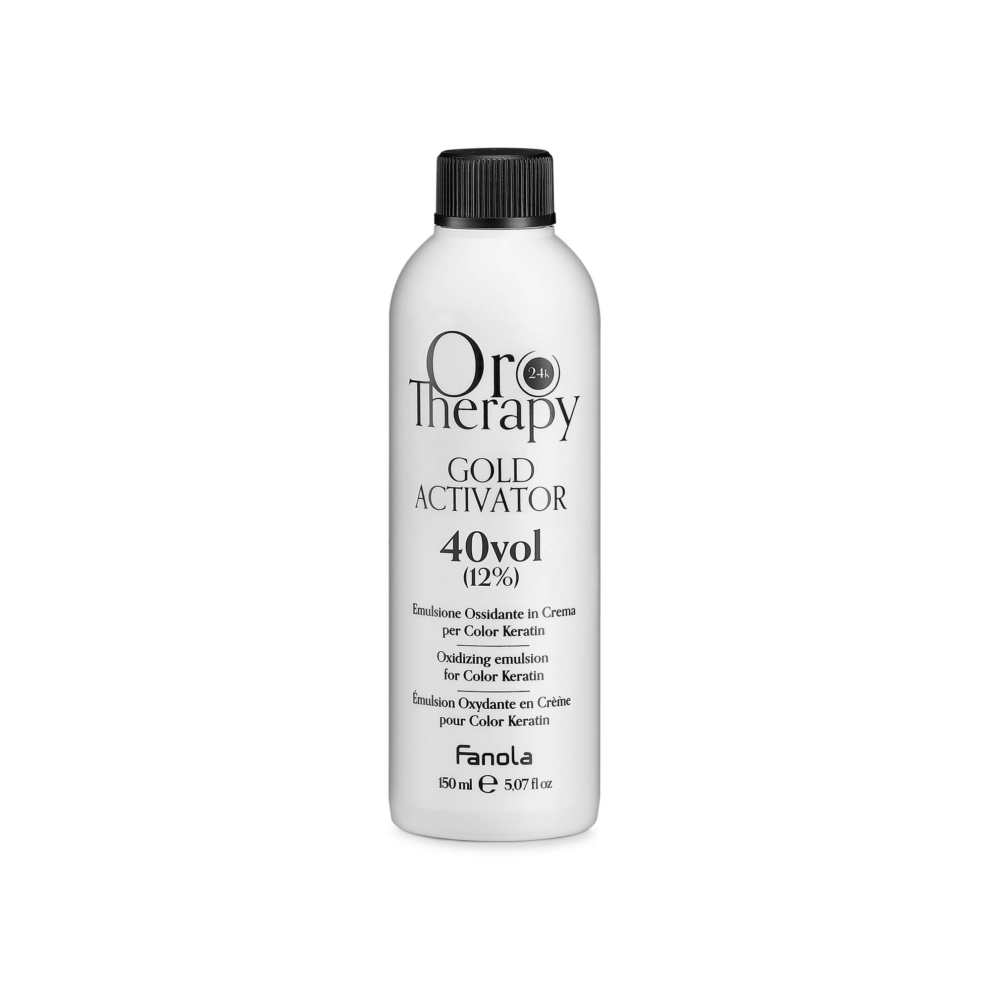 Oxydant Gold Activator 40Vol de la marque Oro Therapy Contenance 150ml - 1