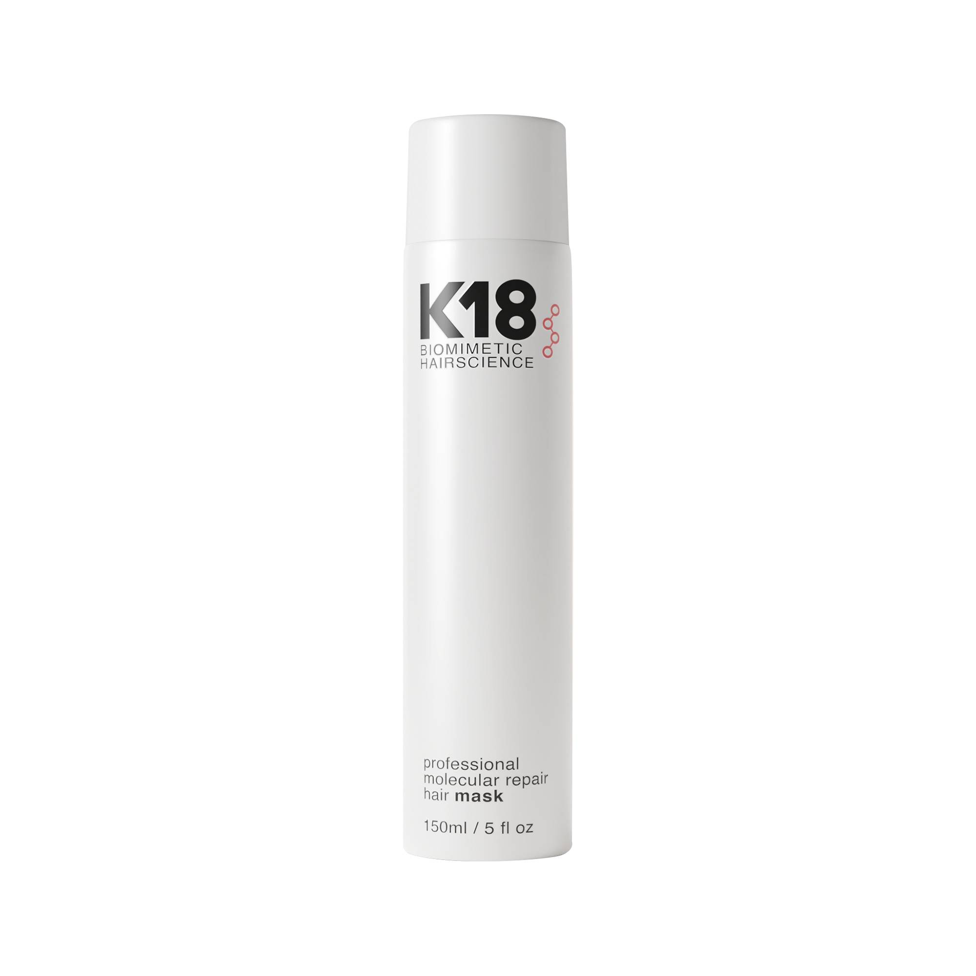 Masque professionnel réparation moléculaire Hair Mask de la marque K18 Biomimetic HairScience Contenance 150ml - 1