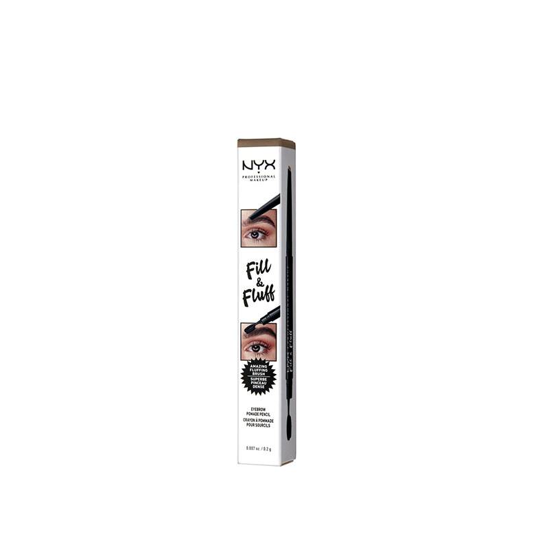 Crayon à sourcils double-embout Fill & Fluff Taupe 1.4g de la marque NYX Professional Makeup Contenance 1g - 3