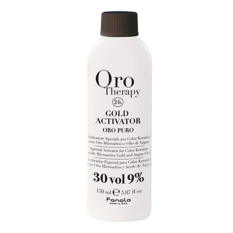 Oxydant 30 volumes Gold Activator de la marque Oro Therapy Contenance 150ml - 1
