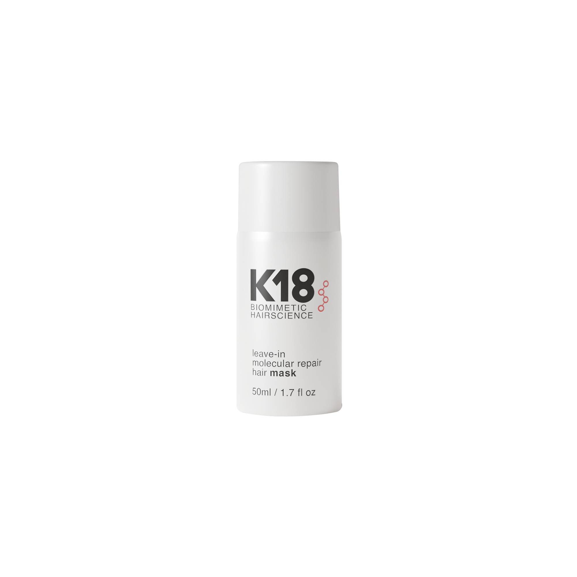 Masque sans rinçage réparation moléculaire Hair Mask de la marque K18 Biomimetic HairScience Contenance 50ml - 1