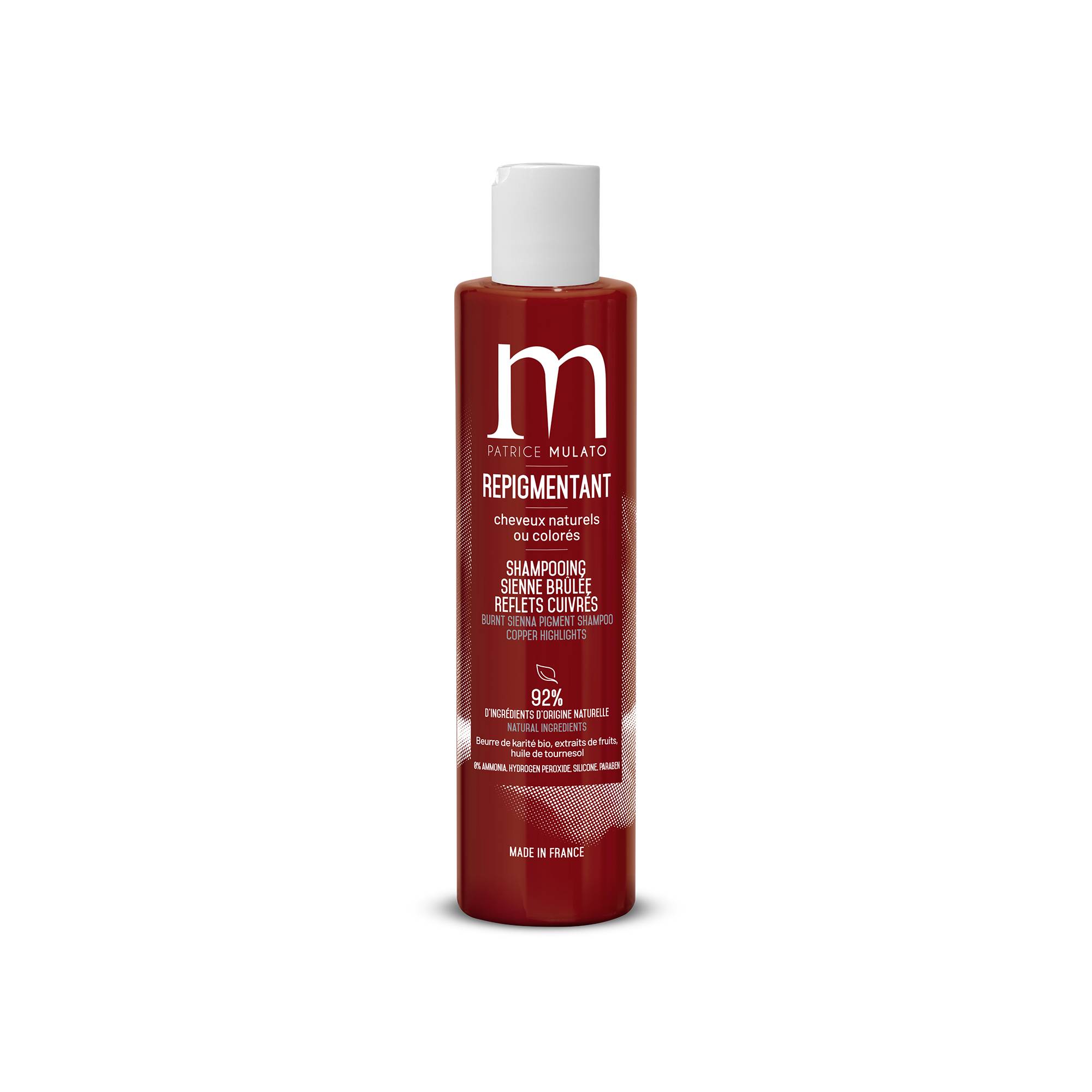 Shampooing repigmentant sienne brulée de la marque Mulato Contenance 200ml - 1