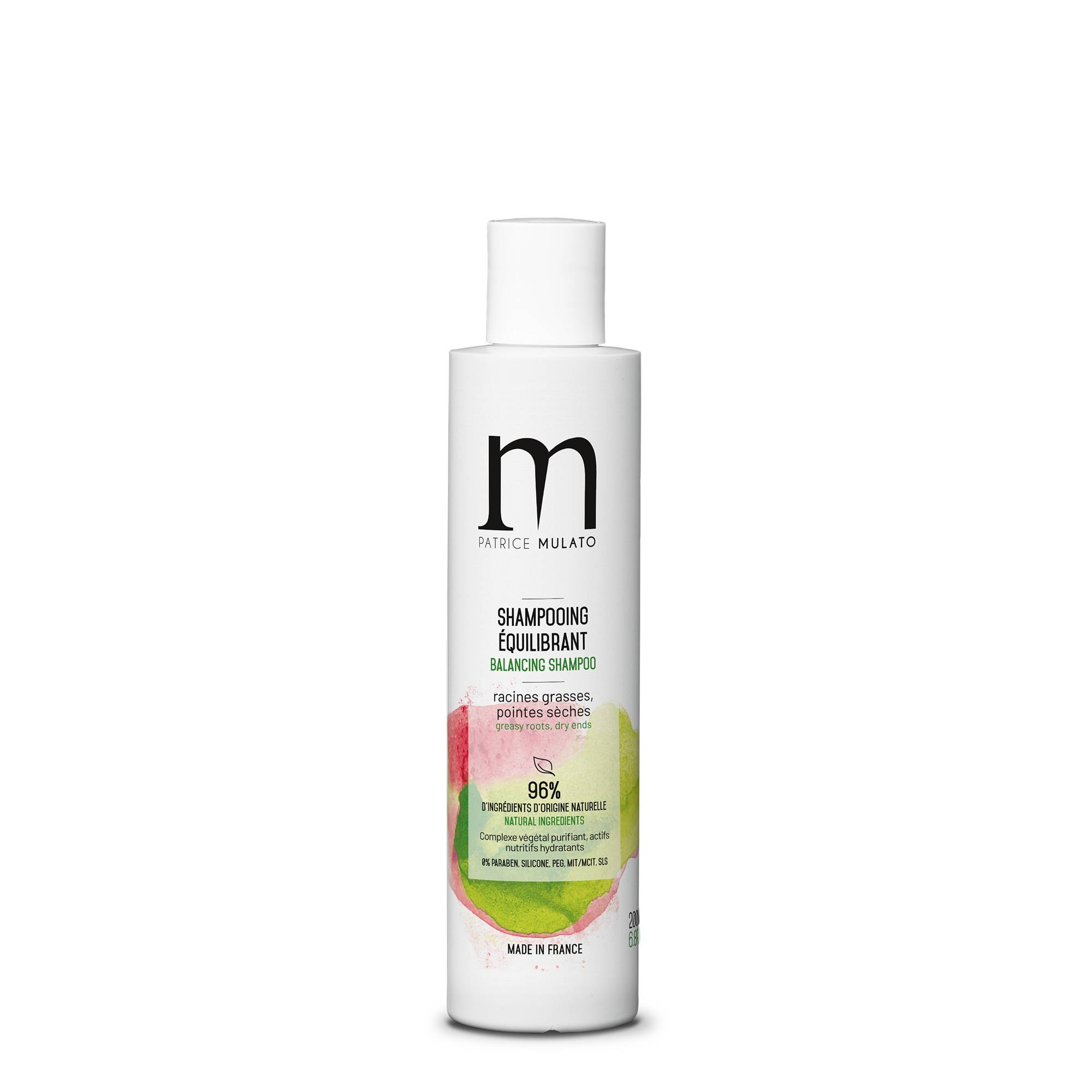 Shampooing équilibrant Traitant racines grasses pointes sèches de la marque Mulato Contenance 200ml - 1