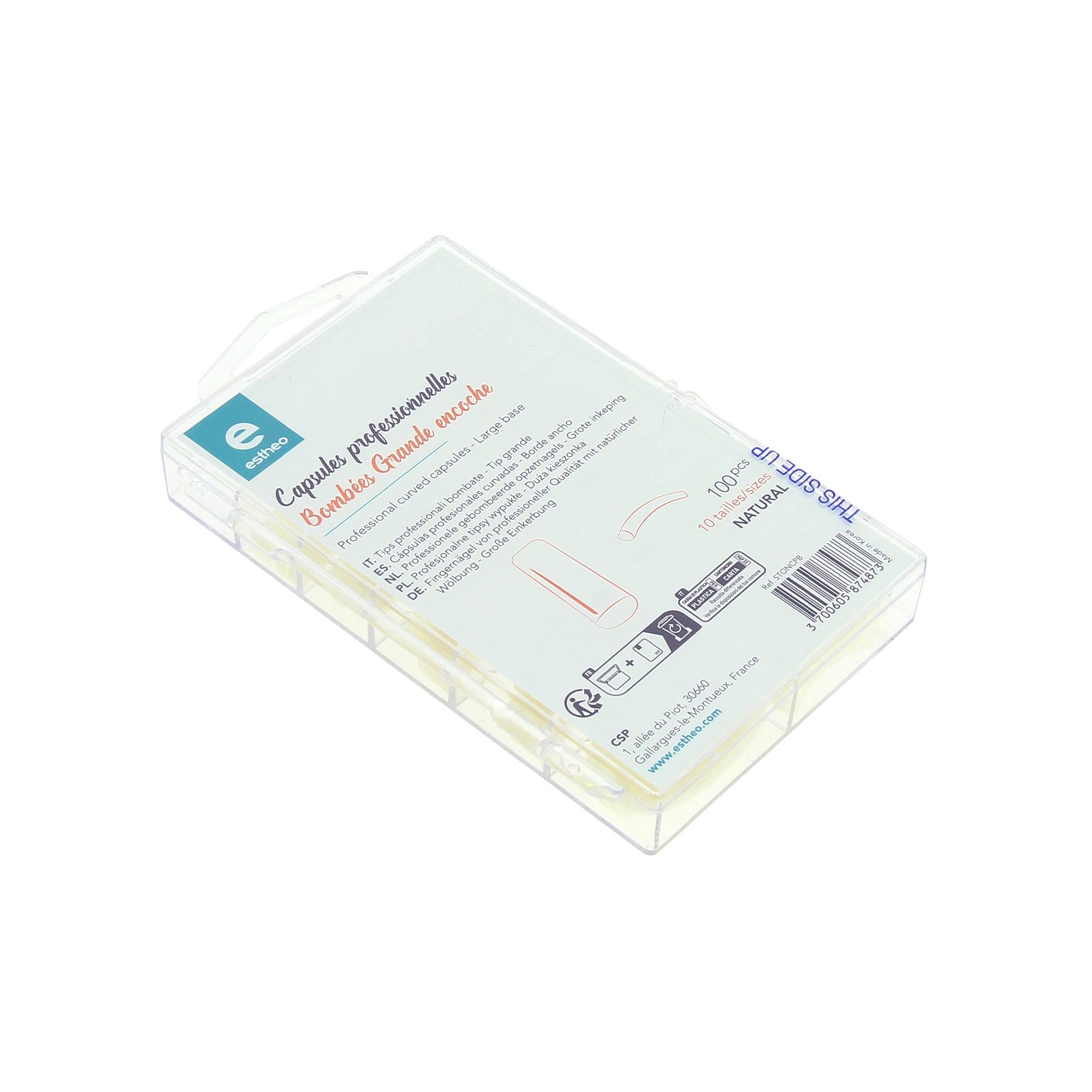 100 capsules professionnelles bombees - naturel de la marque Estheo - 1