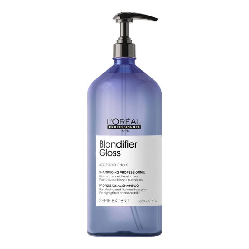 Shampoing cheveux Blonds Gloss Blondifier de la marque L'Oréal Professionnel Contenance 1500ml - 1