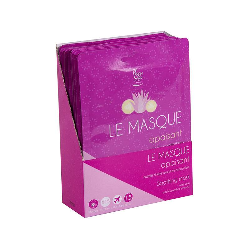Présentoir masques apaisant x15 de la marque Peggy Sage Contenance 490g - 1