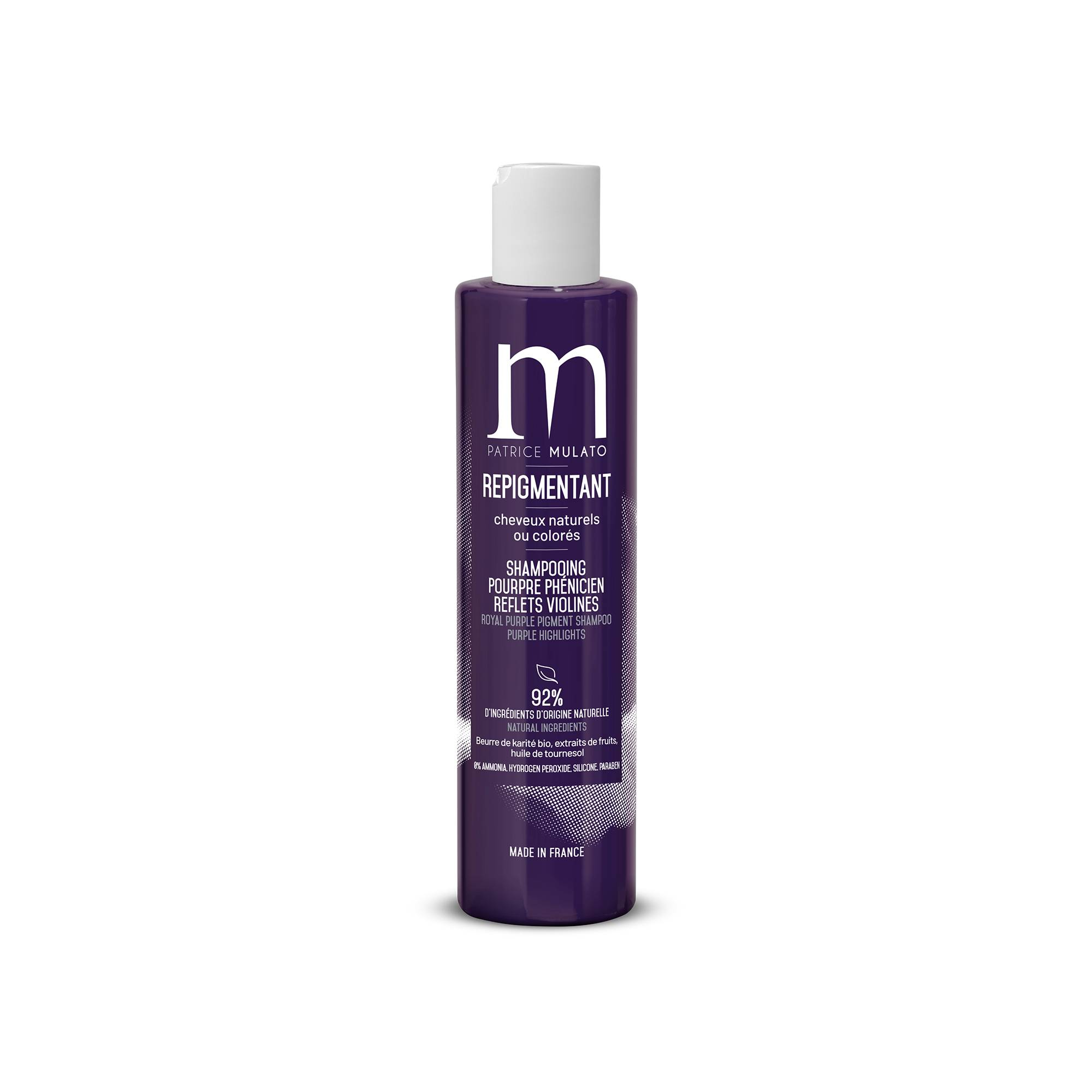 Shampooing repigmentant pourpre phénicien de la marque Mulato Contenance 200ml - 1