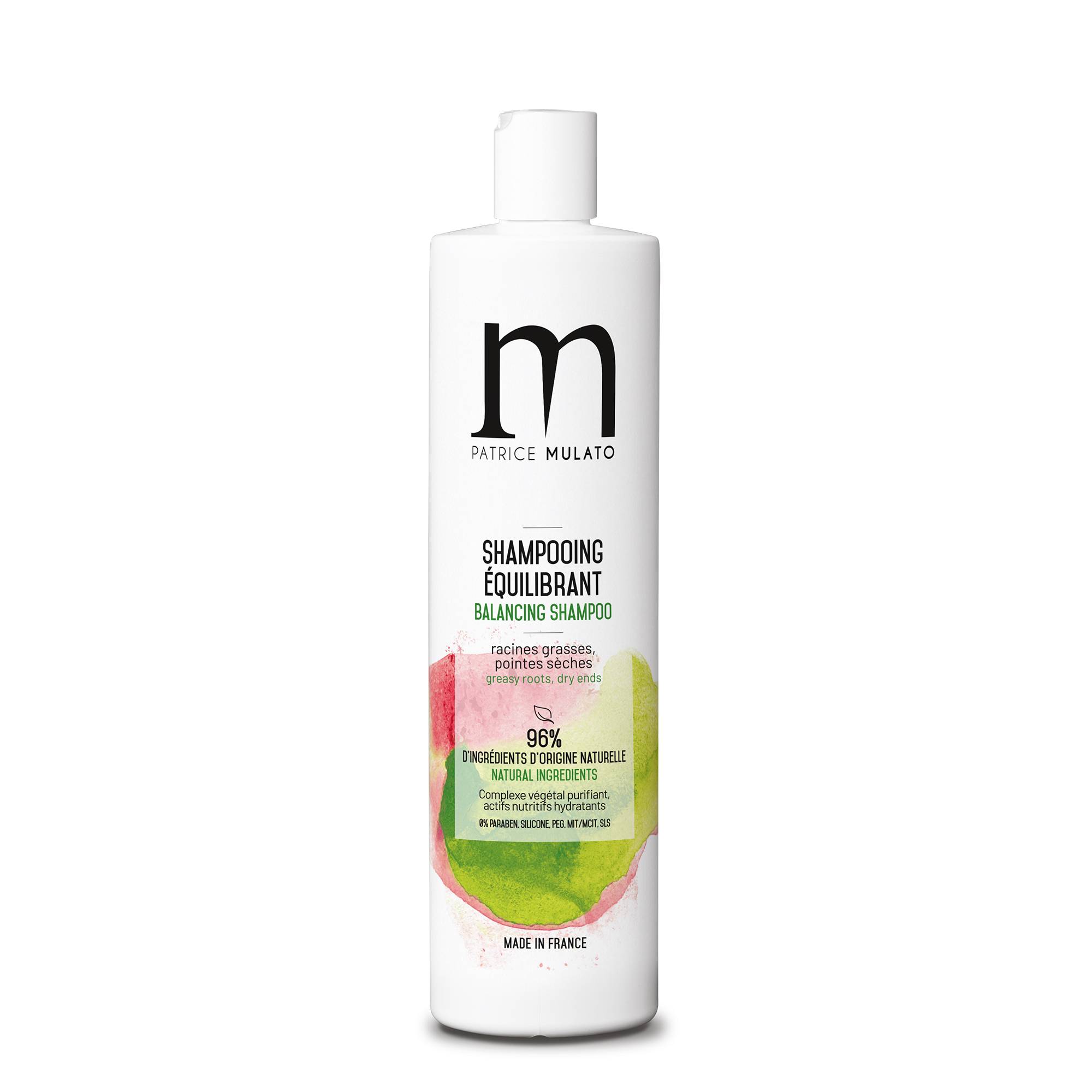 Shampooing équilibrant Traitant racines grasses pointes sèches de la marque Mulato Contenance 500ml - 1