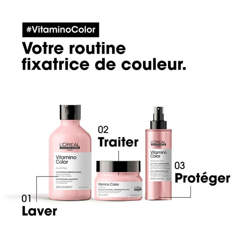 Shampoing cheveux colorés Vitamino Color de la marque L'Oréal Professionnel Contenance 300ml - 3