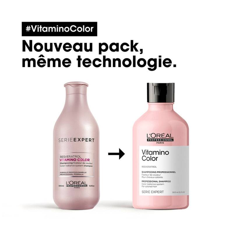 Shampoing cheveux colorés Vitamino Color de la marque L'Oréal Professionnel Contenance 300ml - 2