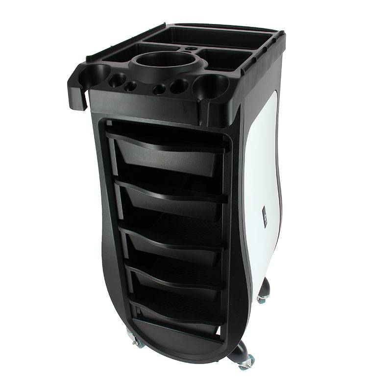 Table de service Noir & Blanc - Modèle Curve de la marque Coiffeo - 1