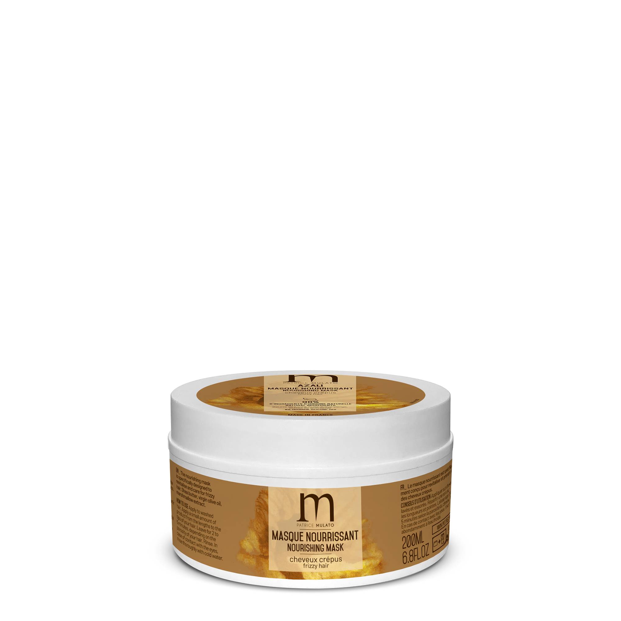 Masque nourrissant Azali cheveux crépus de la marque Mulato Contenance 200ml - 1