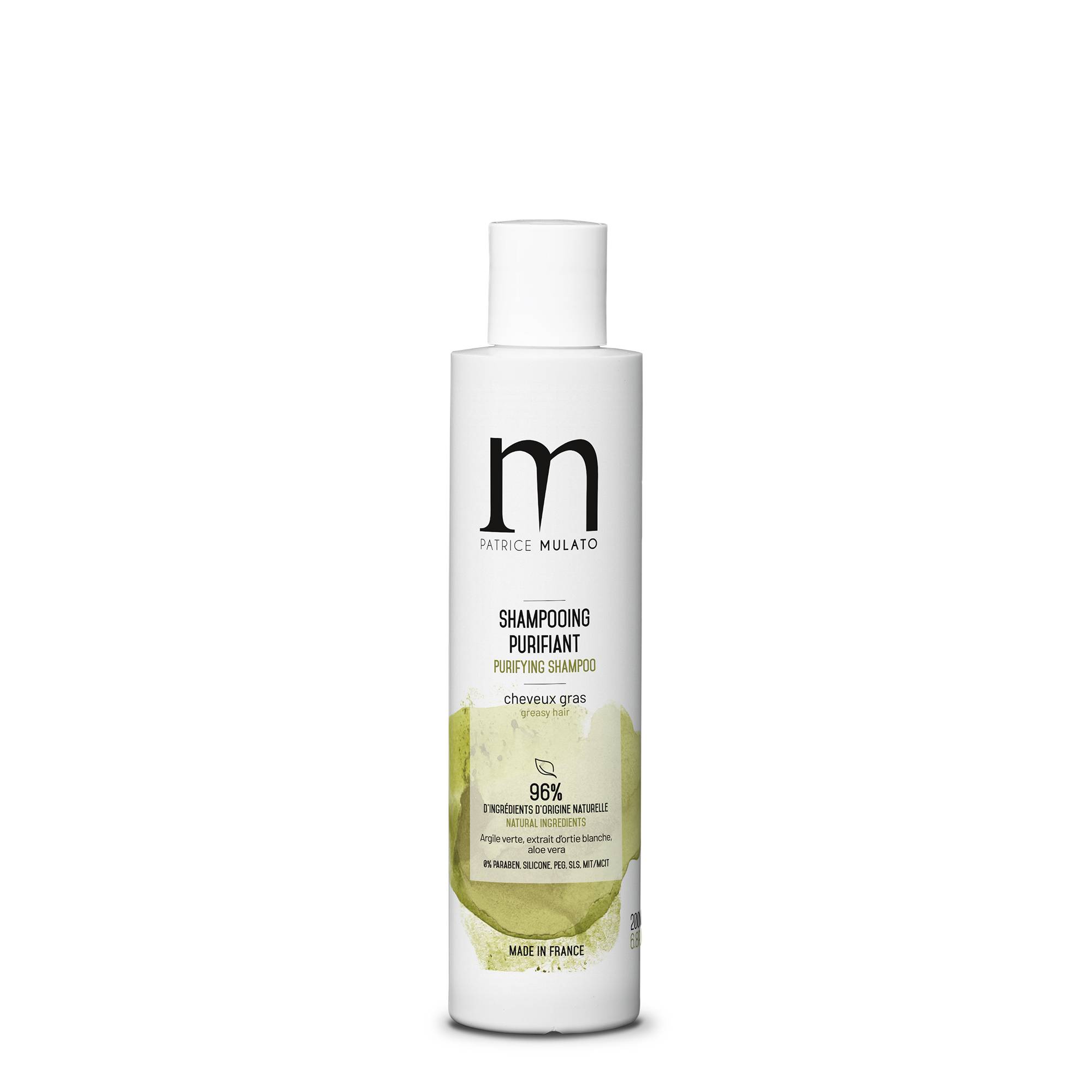 Shampooing purifiant Traitant cheveux gras de la marque Mulato Contenance 200ml - 1