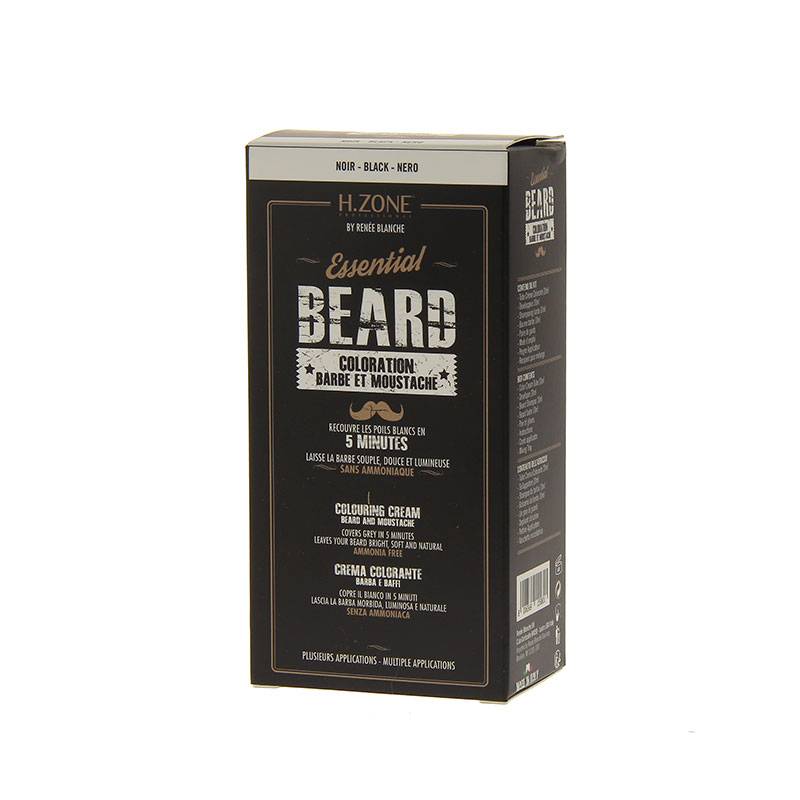 Teinture barbe et moustache Kit Noir de la marque H.Zone professional Contenance 60ml - 1