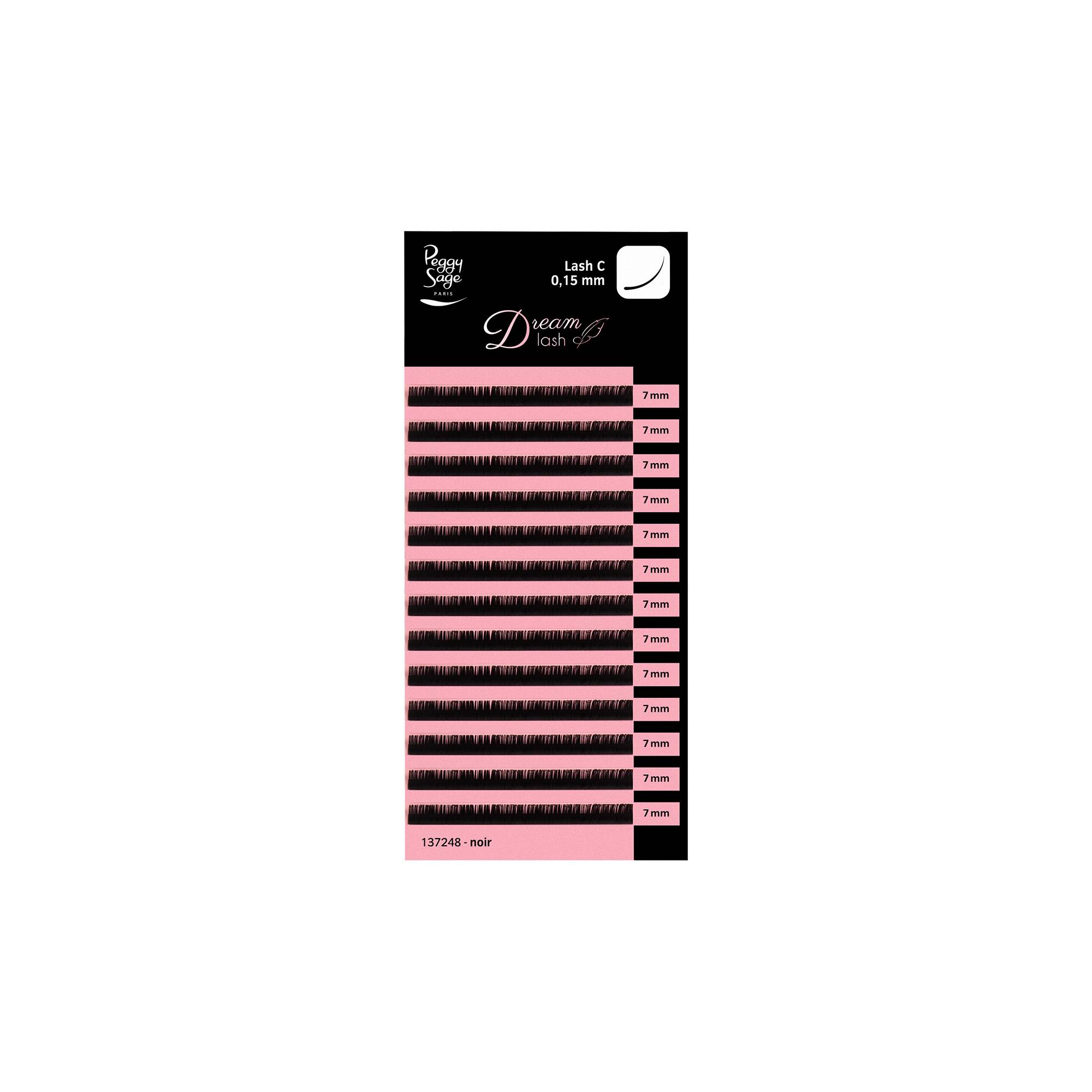 Cils volume russe DreamLash C 0.15mm Noir - Taille unique 7mm de la marque Peggy Sage - 1
