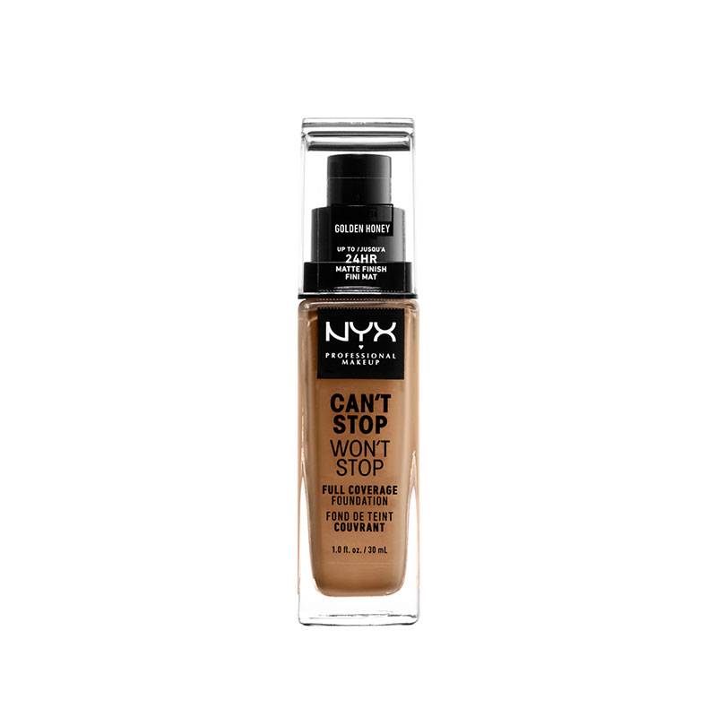 Fond de teint liquide Can't Stop Won't Stop - Golden Honey de la marque NYX Professional Makeup Contenance 30ml - 1