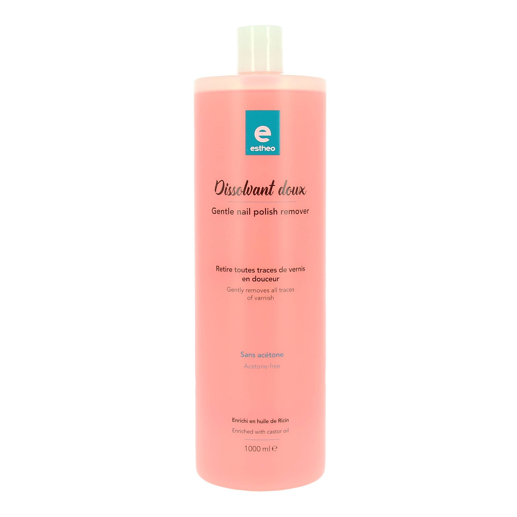 Dissolvant doux sans acétone de la marque Estheo Contenance 1000ml - 1