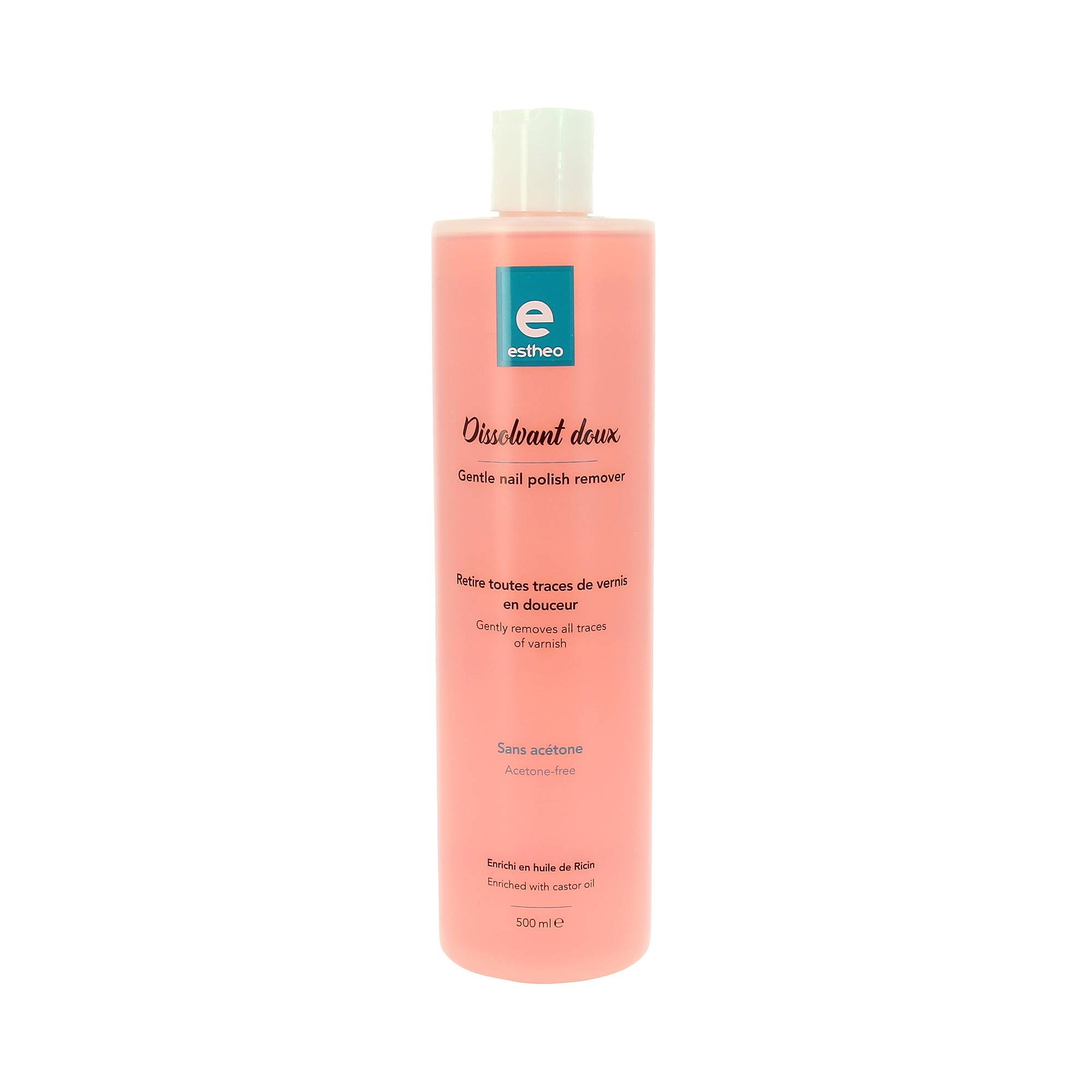 Dissolvant doux sans acétone de la marque Estheo Contenance 500ml - 1